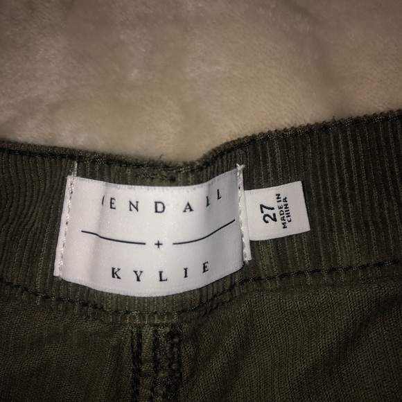 Kendall and Kylie olive corduroy shorts - Picture 2 of 3